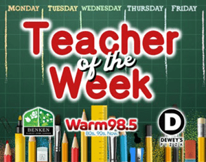 Teacher of the week warm 98.5